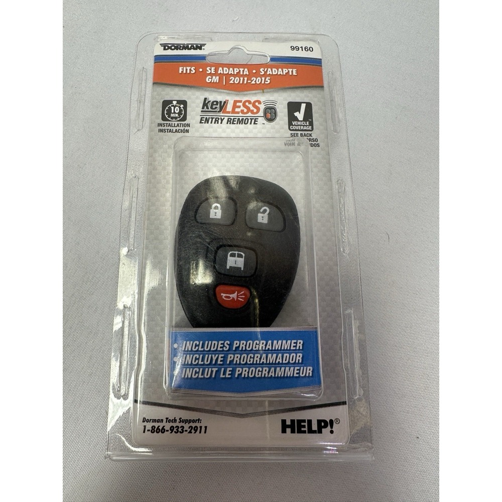 Dorman 99160 Keyless Entry Remote 4 Button For Select 11-15 Chevrolet GMC Models